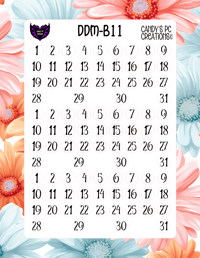Image 12 of Date Dot Medium Font B-B24