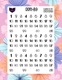 Image 10 of Date Dot Medium Font B-B24