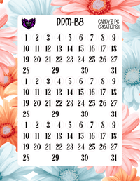 Image 9 of Date Dot Medium Font B-B24