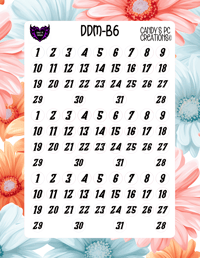 Image 7 of Date Dot Medium Font B-B24