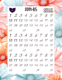 Image 6 of Date Dot Medium Font B-B24