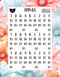 Image 4 of Date Dot Medium Font B-B24