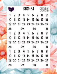 Image 2 of Date Dot Medium Font B-B24
