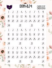 Image 25 of Date Dot Medium Font B-B24
