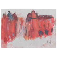 Image 1 of Looking Up Saint Vincent Street From Hope Street  - Soft pastels and Cha...