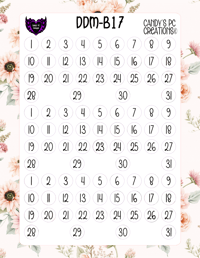 Image 18 of Date Dot Medium Font B-B24