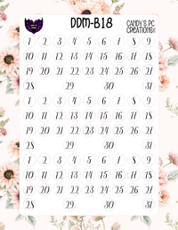 Image 19 of Date Dot Medium Font B-B24