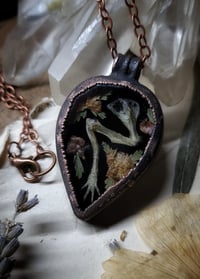 Image 3 of Mouse Leg and Floral Pendant