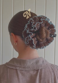 Image 1 of Spotty Dotty in Brown Scrunchie 