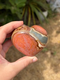Image 1 of Polychrome Jasper Heart #1