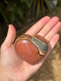 Image 7 of Polychrome Jasper Heart #1