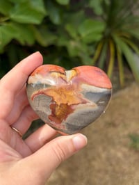 Image 2 of Polychrome Jasper Heart #2