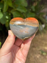 Image 1 of Polychrome Jasper Heart #3