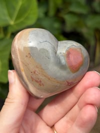 Image 5 of Polychrome Jasper Heart #4