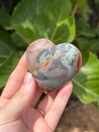 Image 1 of Polychrome Jasper Heart #7