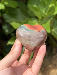Image 6 of Polychrome Jasper Heart #8