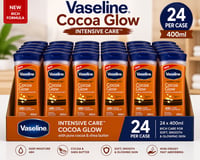 Vaseline Intensive Care Cocoa Glow Lotion 400ml – 24 Units per Case