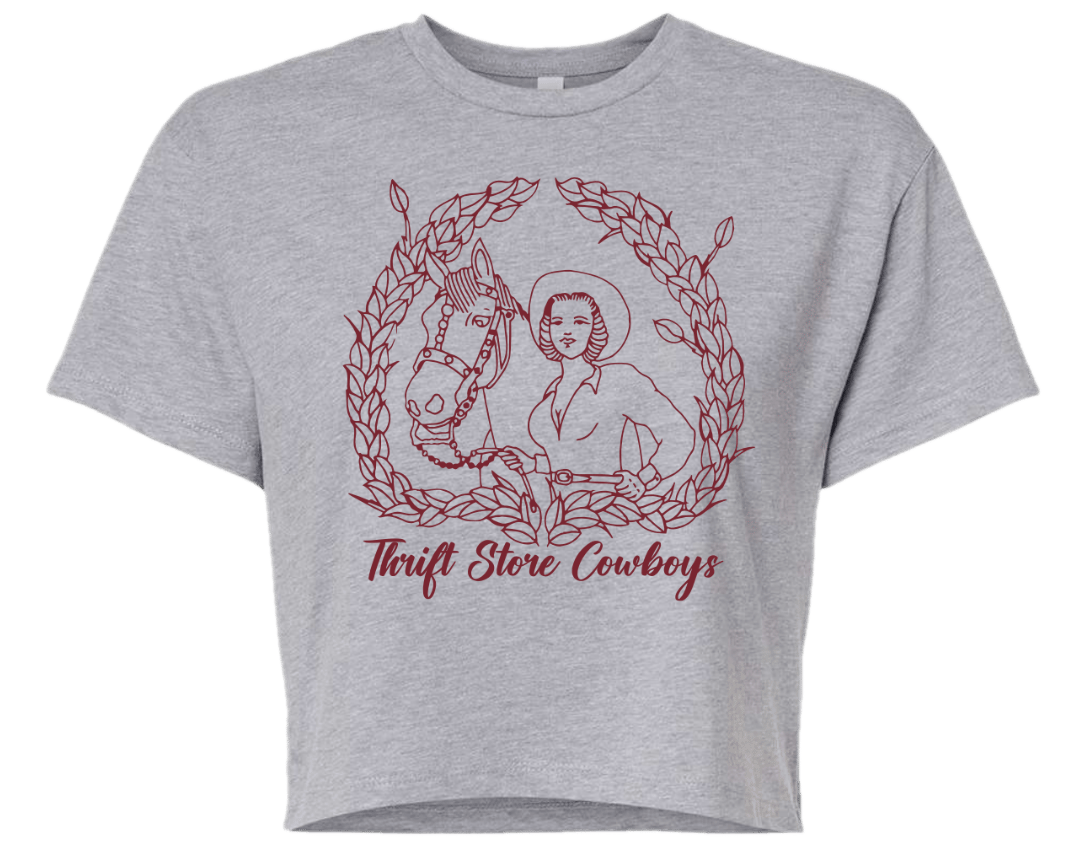 Image of Thrift Store Cowboys "Pin UP" Cut Off T-Shirt
