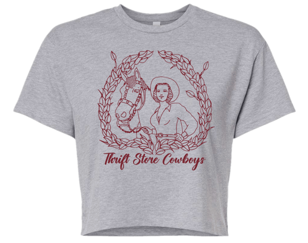 Image of Thrift Store Cowboys "Pin UP" Cut Off T-Shirt