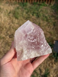 Image 3 of Rose Quartz Half Polished Point