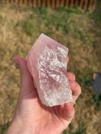 Image 4 of Rose Quartz Half Polished Point