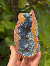 Image 3 of Titanium Aura Quartz Geode #1