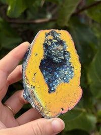 Image 5 of Titanium Aura Quartz Geode #2
