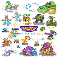 Image 1 of Bucky O'Hare Arcade Sticker/Magnet Sets (28 Pieces)