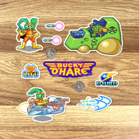 Image 3 of Bucky O'Hare Arcade Sticker/Magnet Sets (28 Pieces)