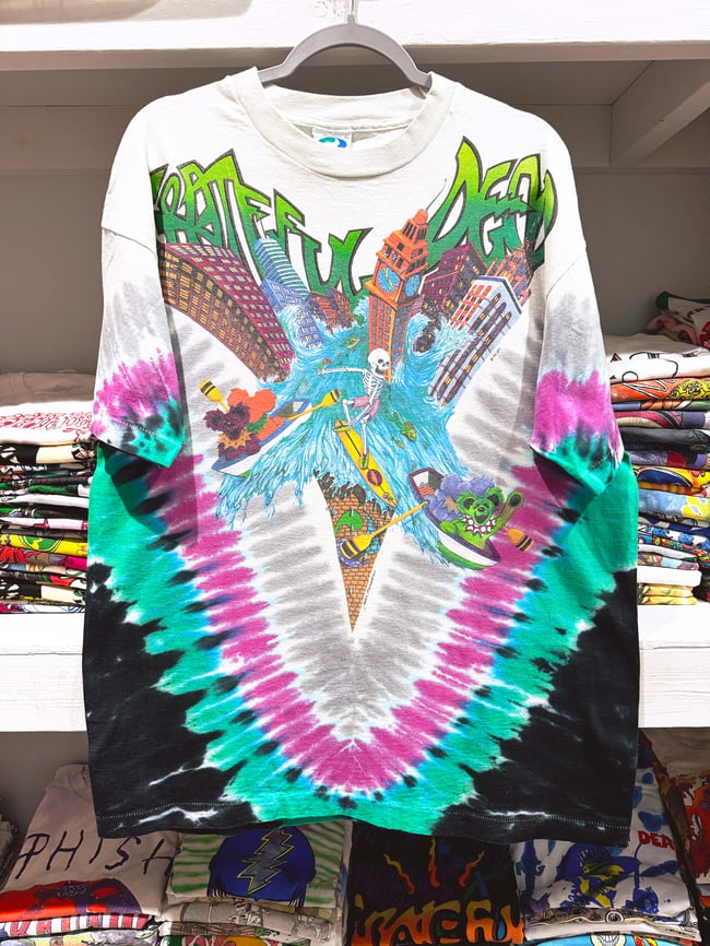 Grateful Dead 1992 Chicago 'Wake of the Flood' T-Shirt - Size XL