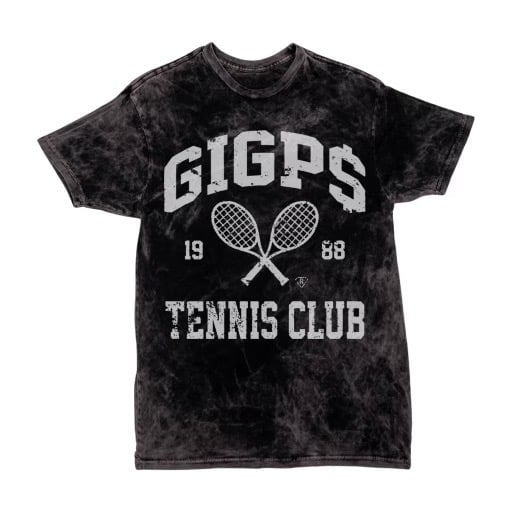 Image of GIGPS TENNIS CLUB HOODIE BLACK STONE