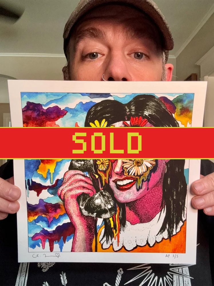 Image of "Tele-Psychic" Artist Proof Giclee Fine Art Print ONLY 1 LEFT (2015)