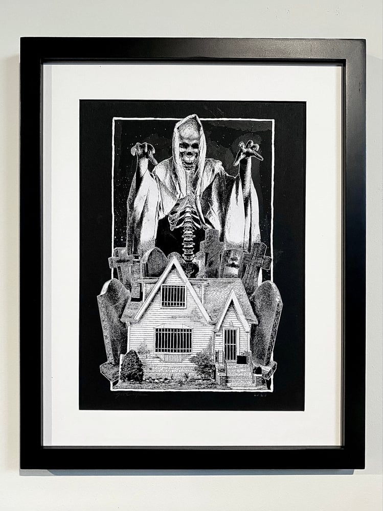 Image of 'stay home' original collage