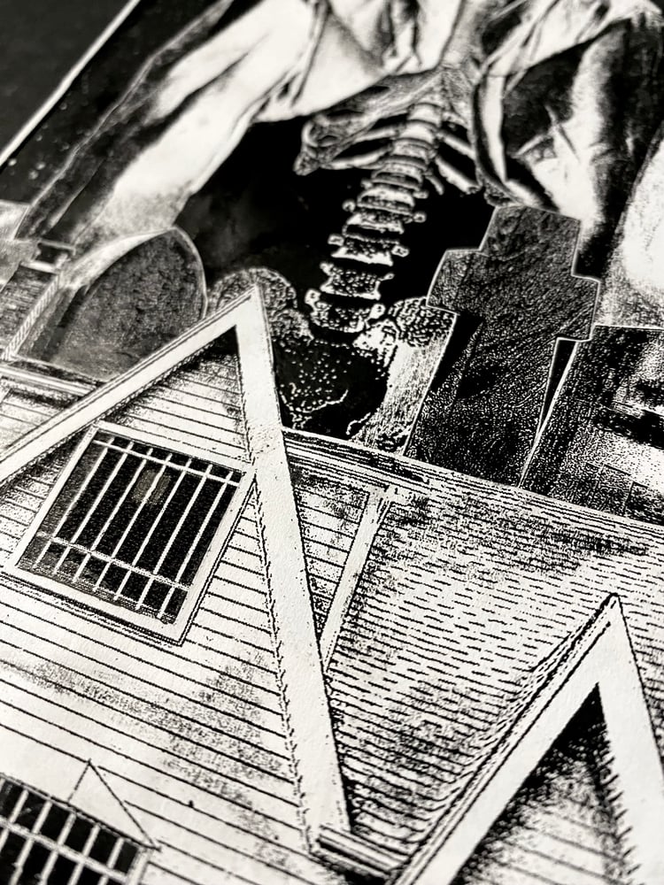 Image of 'stay home' original collage