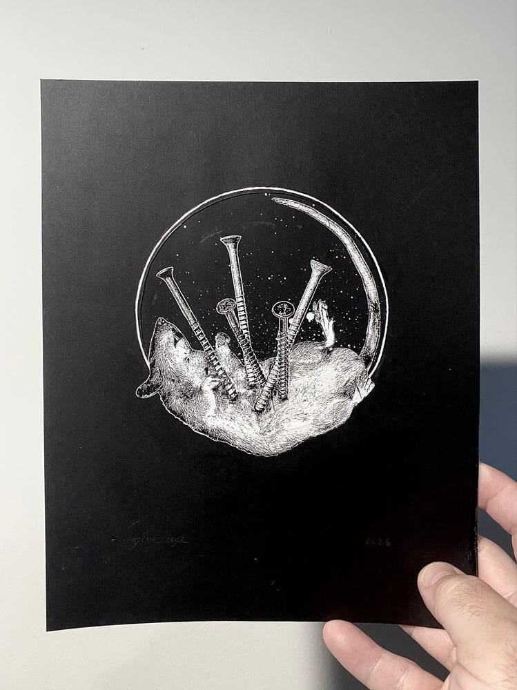 Image of "all screwed up" original collage