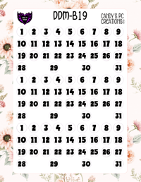 Image 20 of Date Dot Medium Font B-B24