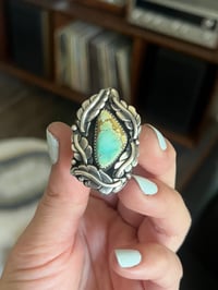 Image 1 of Iron Maiden Leafy Ring, size 8