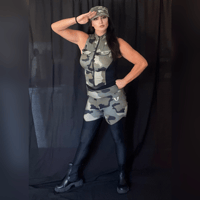 PERSONAL CLOSET - WHATNOT & CONVENTION WORN CAMO VEST & PANTS SET + FREE SIGNED 8X10 