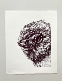 Image 1 of Bat Self Portrait Screen Print