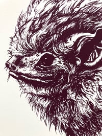 Image 2 of Bat Self Portrait Screen Print