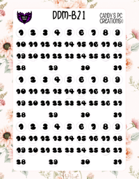 Image 22 of Date Dot Medium Font B-B24