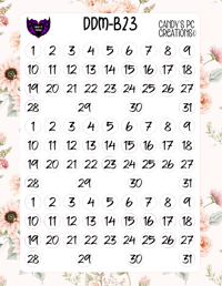 Image 24 of Date Dot Medium Font B-B24