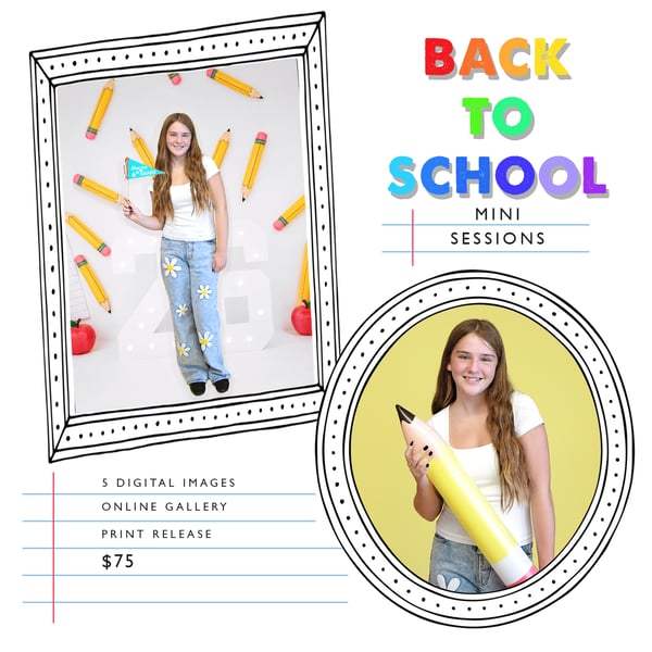 Image of Back to School Mini Sessions 📚✏️