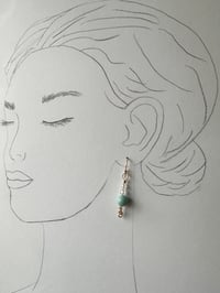 Image 5 of Amazonite Gemstone Earrings, 14k Gold-Filled