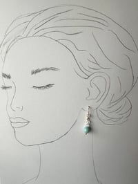 Image 5 of Amazonite Gemstone Sparkly Earrings, 14k Gold-Filled