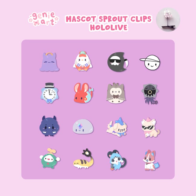Mascot Sprout Clips [ Hololive ]