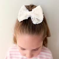 Image 2 of Fable bow/ Lychee Pink Lace