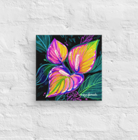 Image 2 of Anthurium Glow Canvas Print