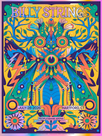 Image 1 of BILLY STRINGS - Official Gig Poster ( Foil version ) 