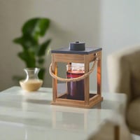 Image 3 of Wood and Rope Candle Warmer Lantern